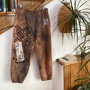 Nfs Undftd Sweatpants Writings from Michael hand painted sweats custom